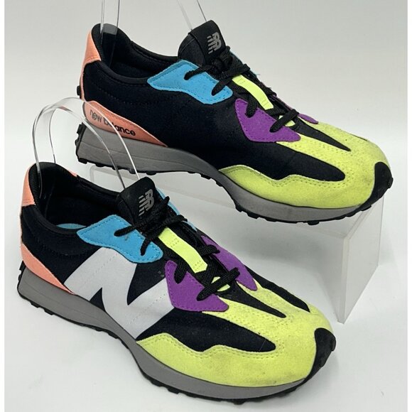 New Balance 327 Sneakers Neon Multicolor Men's US 5 / Womens Size 6.5 Retro - Picture 2 of 10